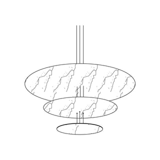 Erliris Suspension Métallique de Luxe Postmoderne