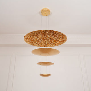 Zathaara Suspension Feuilles Or Étagées