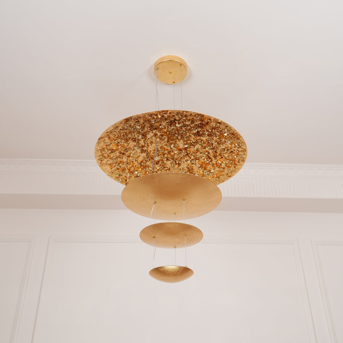 Doriel Suspension Feuilles Or Étagées