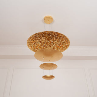 Zathaara Suspension Feuilles Or Étagées