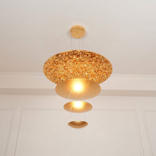 Zathaara Suspension Feuilles Or Étagées