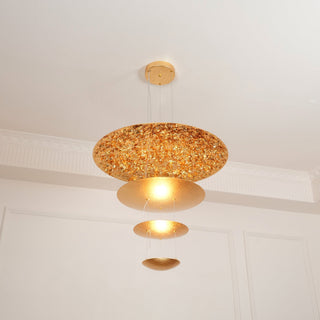 Zathaara Suspension Feuilles Or Étagées