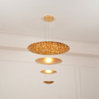 Zathaara Suspension Feuilles Or Étagées