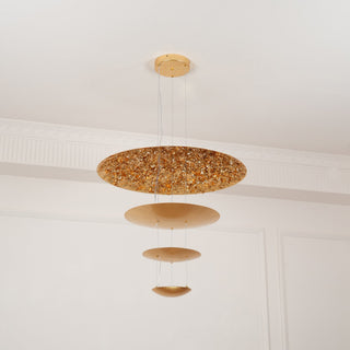 Zathaara Suspension Feuilles Or Étagées