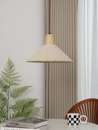 Solara Lampe suspendue en béton plissé