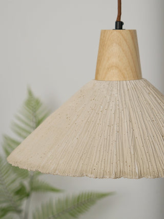 Solara Lampe suspendue en béton plissé