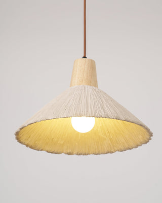Solara Lampe suspendue en béton plissé