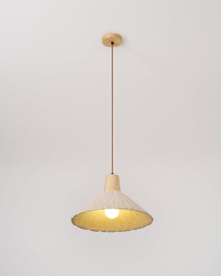 Solara Lampe suspendue en béton plissé