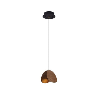 Elmiren Grappe Bois Pendentif Lumière