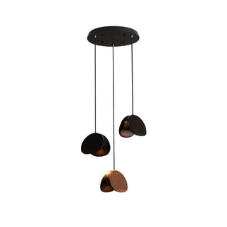 Elmiren Grappe Bois Pendentif Lumière