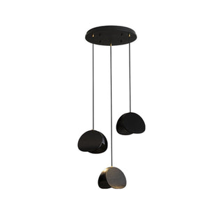 Elmiren Grappe Bois Pendentif Lumière