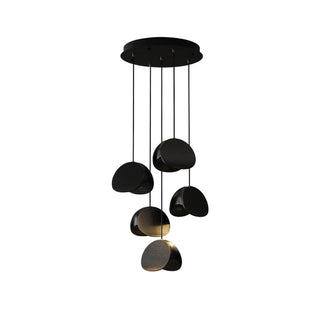 Elmiren Grappe Bois Pendentif Lumière