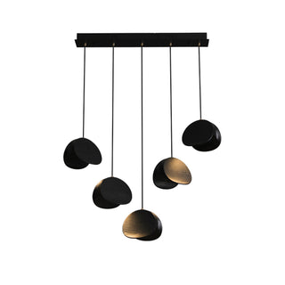 Elmiren Grappe Bois Pendentif Lumière