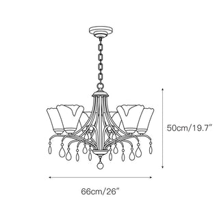 Nyshaiel Postmodern Luxe Cristal Lustre
