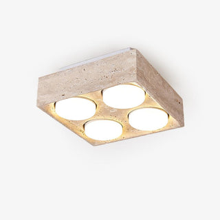 Virinira Plafonnier Quad-Spot Travertin-Luire