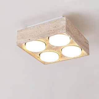 Virinira Plafonnier Quad-Spot Travertin-Luire