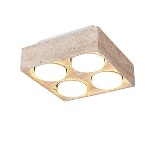 Virinira Plafonnier Quad-Spot Travertin-Luire
