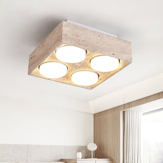 Virinira Plafonnier Quad-Spot Travertin-Luire