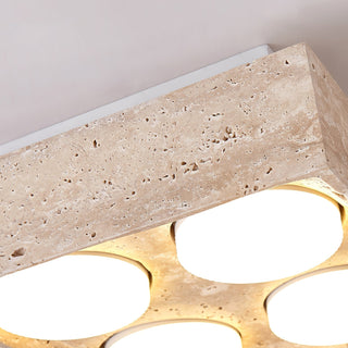 Virinira Plafonnier Quad-Spot Travertin-Luire