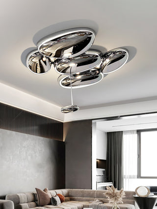 Solara Plafonnier Chrome Pebble Moderne