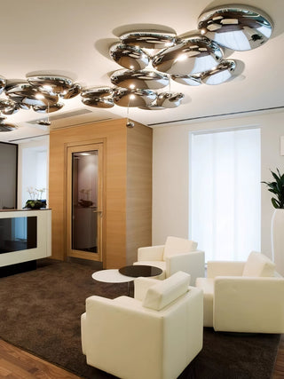 Solara Plafonnier Chrome Pebble Moderne