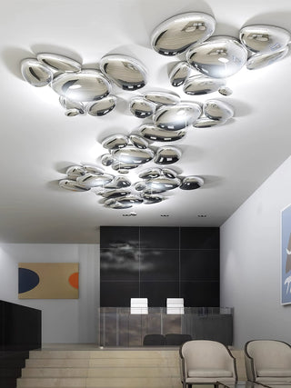 Solara Plafonnier Chrome Pebble Moderne