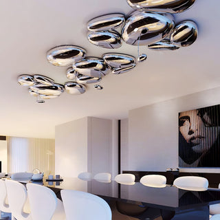 Solara Plafonnier Chrome Pebble Moderne