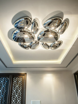 Solara Plafonnier Chrome Pebble Moderne