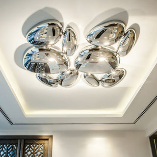 Solara Plafonnier Chrome Pebble Moderne