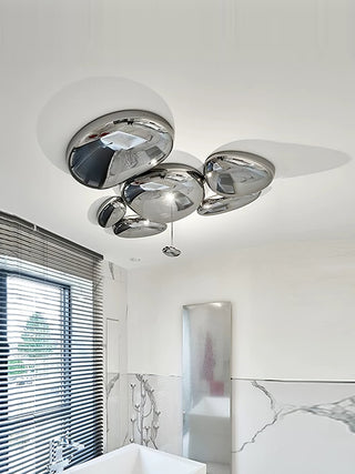 Solara Plafonnier Chrome Pebble Moderne