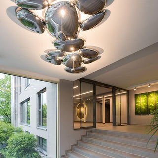Solara Plafonnier Chrome Pebble Moderne