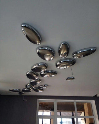 Solara Plafonnier Chrome Pebble Moderne