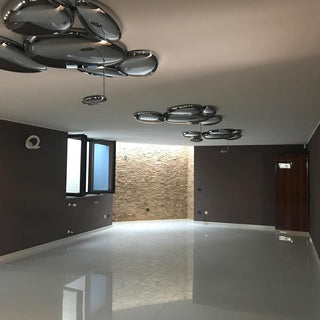 Solara Plafonnier Chrome Pebble Moderne