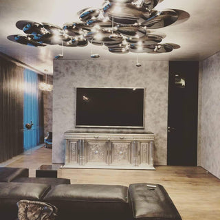 Solara Plafonnier Chrome Pebble Moderne