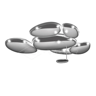 Solara Plafonnier Chrome Pebble Moderne