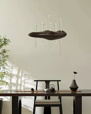 Umare Fantaisiste Chêne Verre Pendentif Lumière