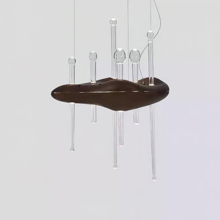 Umare Fantaisiste Chêne Verre Pendentif Lumière