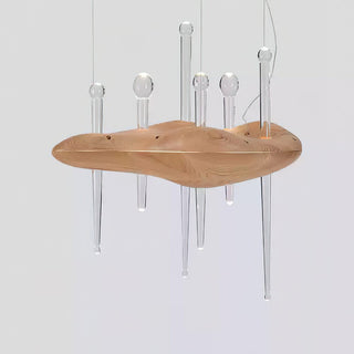 Umare Fantaisiste Chêne Verre Pendentif Lumière