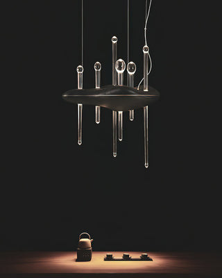 Umare Fantaisiste Chêne Verre Pendentif Lumière