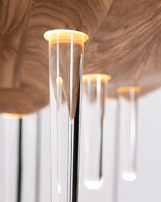 Umare Fantaisiste Chêne Verre Pendentif Lumière