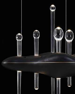 Umare Fantaisiste Chêne Verre Pendentif Lumière