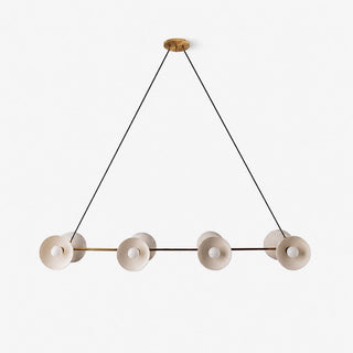 Slim Brass Linear Chandelier-Neutral Decor