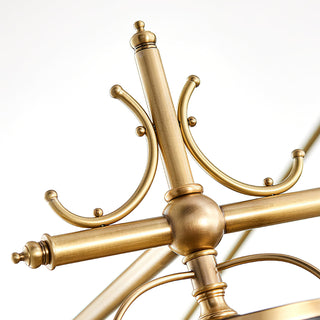 Ulphaion Ancien Industriel Laiton Métal Lustre