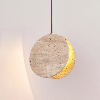 Lunarae Suspension Croissant en Travertin
