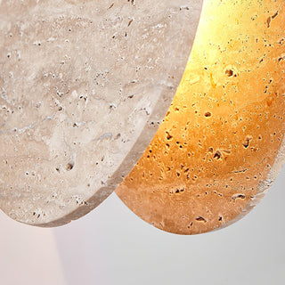 Lunarae Suspension Croissant en Travertin