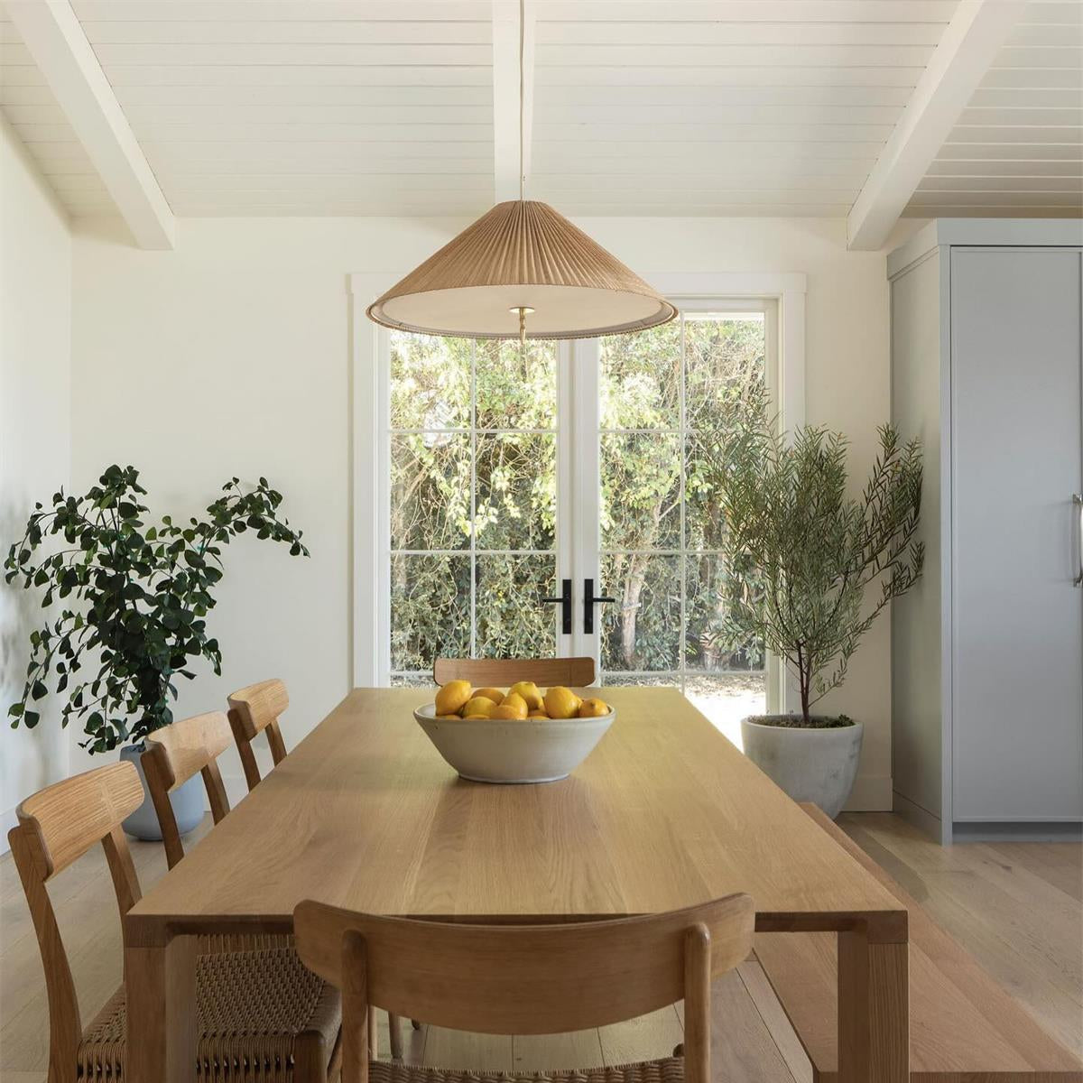 Feyla Natural Woven Pendant Lamp-Neutral Decor