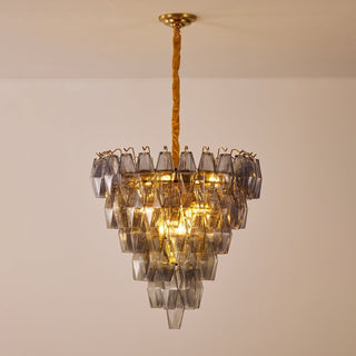 Aurora Lustre Fumée Gris Inversé Cristal Prisme