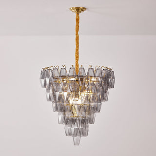 Aurora Lustre Fumée Gris Inversé Cristal Prisme