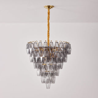 Aurora Lustre Fumée Gris Inversé Cristal Prisme