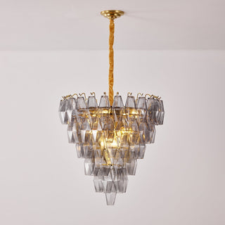 Aurora Lustre Fumée Gris Inversé Cristal Prisme